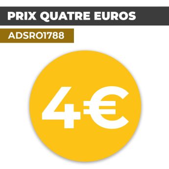 Autocollant PRIX 4€ | Prix et Tarification