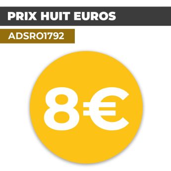 Autocollant PRIX 8€ | Prix et Tarification