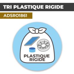 Autocollant TRI PLASTIQUE RIGIDE | Recyclage et Tri Sélectif