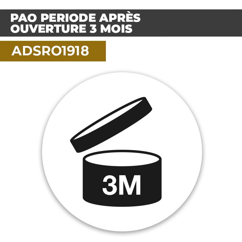 Autocollant PAO PÉRIODE APRÈS OUVERTURE 3 MOIS | Pictogrammes emballages