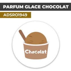 Autocollant PARFUM CHOCOLAT | Présentation de produits de restauration