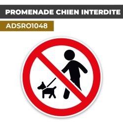 Autocollant | ANIMAUX INTERDITS | Format Rond