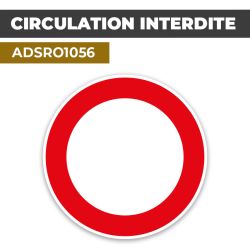 Autocollant | CIRCULATION INTERDITE | Format Rond