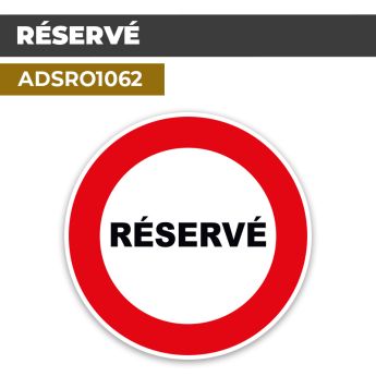 Autocollant | RESERVE | Format Rond