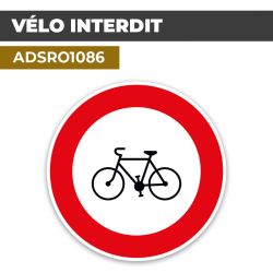 Autocollant | VELOS INTERDITS | Format Rond