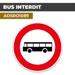 Autocollant | BUS INTERDITS | Format Rond