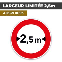 Autocollant | LARGEUR LIMITÉE 2,5m | Format Rond