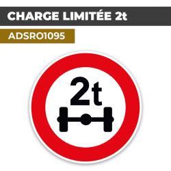 Autocollant | POIDS LIMITÉ 2t | Format Rond