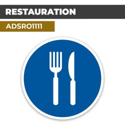 Autocollant | RESTAURATION | Format Rond
