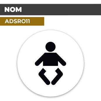 Autocollant | ESPACE BEBE fond blanc | Format Rond