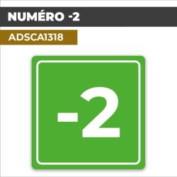 Autocollant NUMÉRO -2 | Chiffres et Nombres