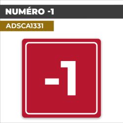 Autocollant NUMÉRO -1 | Chiffres et Nombres