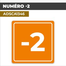 Autocollant NUMÉRO -2 | Chiffres et Nombres