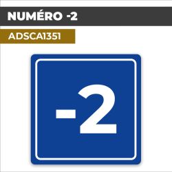 Autocollant NUMÉRO -2 | Chiffres et Nombres