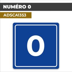 Autocollant NUMÉRO 0 | Chiffres et Nombres