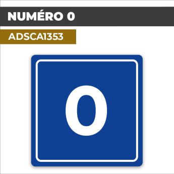 Autocollant NUMÉRO 0 | Chiffres et Nombres