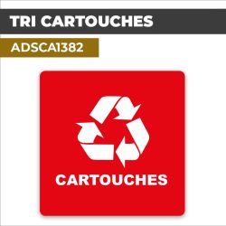 Autocollant TRI CARTOUCHES | Recyclage et Tri sélectif