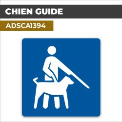 Autocollant CHIEN GUIDE | Handicap et PMR
