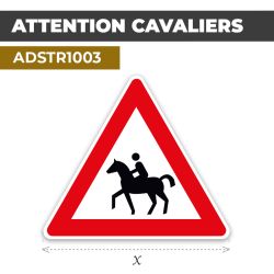 Autocollant | CAVALIERS | Format Triangle