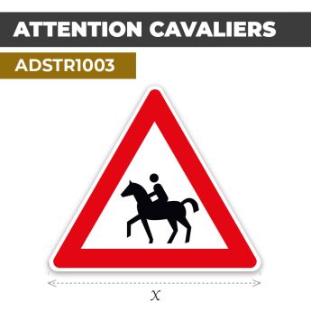Autocollant | CAVALIERS | Format Triangle
