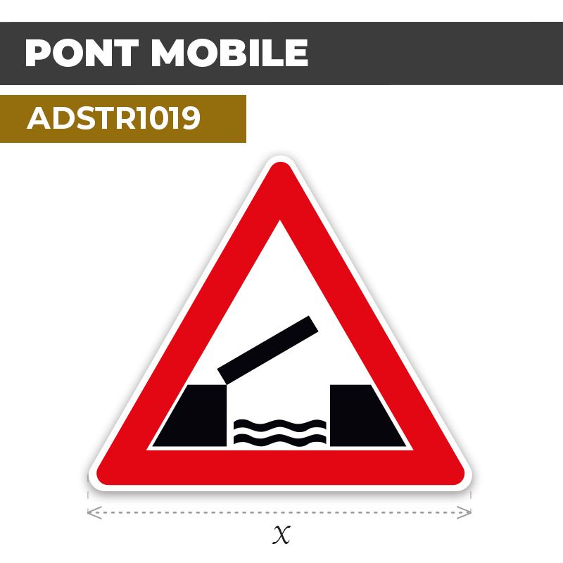 Autocollant | PONT | Format Triangle