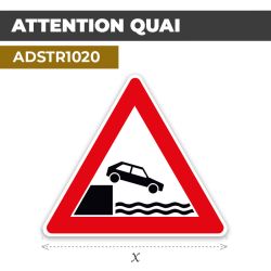 Autocollant | QUAI | Format Triangle