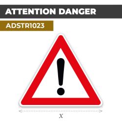 Autocollant | VIGILANCE | Format Triangle