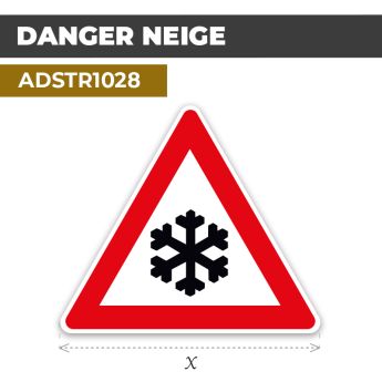 Autocollant | ZONE FROIDE | Format Triangle