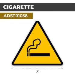 Autocollant | CIGARETTE | Format Triangle
