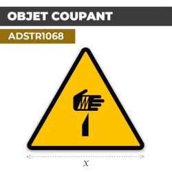 Autocollant | OBJET COUPANT | Format Triangle
