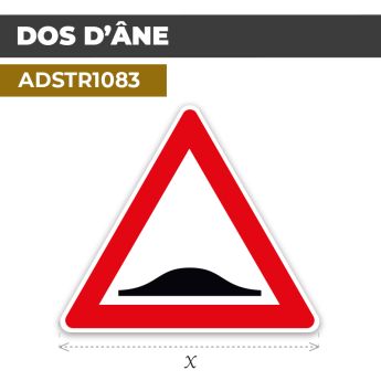 Autocollant | DOS D'ANE | Format Triangle