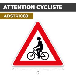 Autocollant | CYCLISTE| Format Triangle