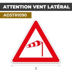 Autocollant | VENT LATÉRAL | Format Triangle