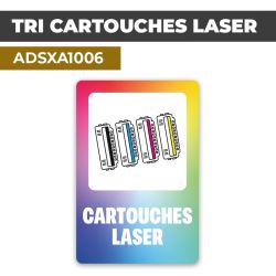 Autocollant TRI CARTOUCHES LASER | Tri Sélectif et Recyclage