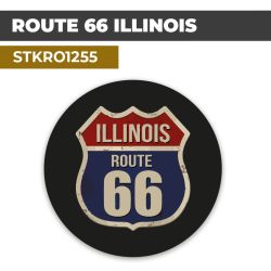 Sticker | ROUTE 66 ILLINOIS | Pop-Culture