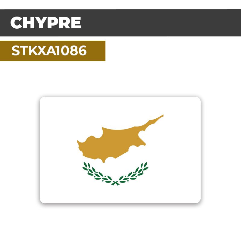 Sticker CHYPRE | Drapeaux Pays