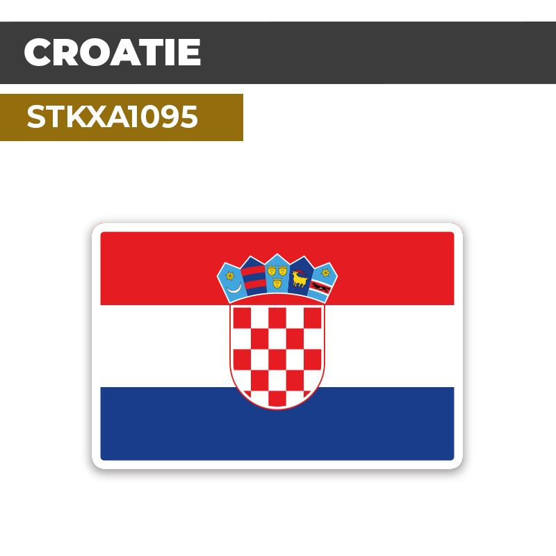 Sticker CROATIE | Drapeaux Pays