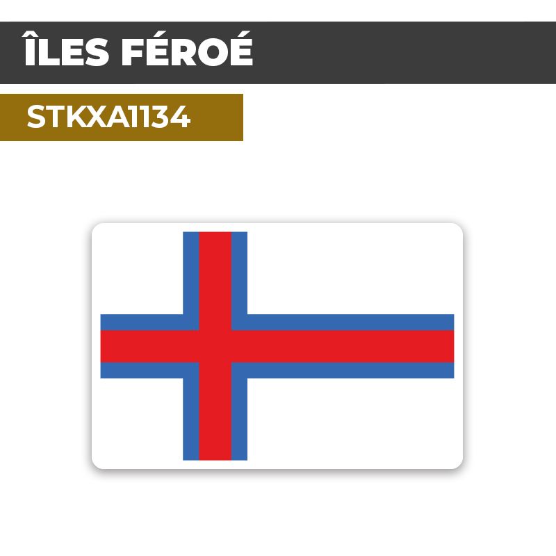 Sticker ÎLES FÉROÉ | Drapeaux Pays