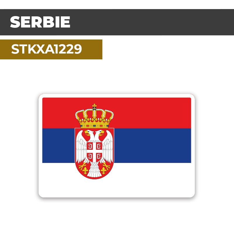 Sticker SERBIE | Drapeaux Pays