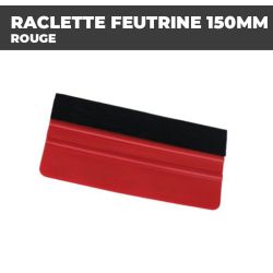 RACLETTE DE MAROUFLAGE 150MM ROUGE | Avec Feutrine | Accessoires pour adhésif