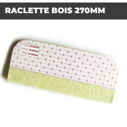 RACLETTE DE MAROUFLAGE 270MM BOIS | Avec Feutrine | Accessoires pour adhésif