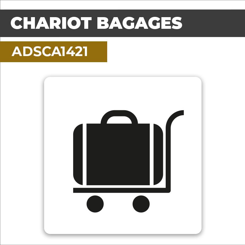 Autocollant | CHARIOT BAGAGES | Transport de tourisme