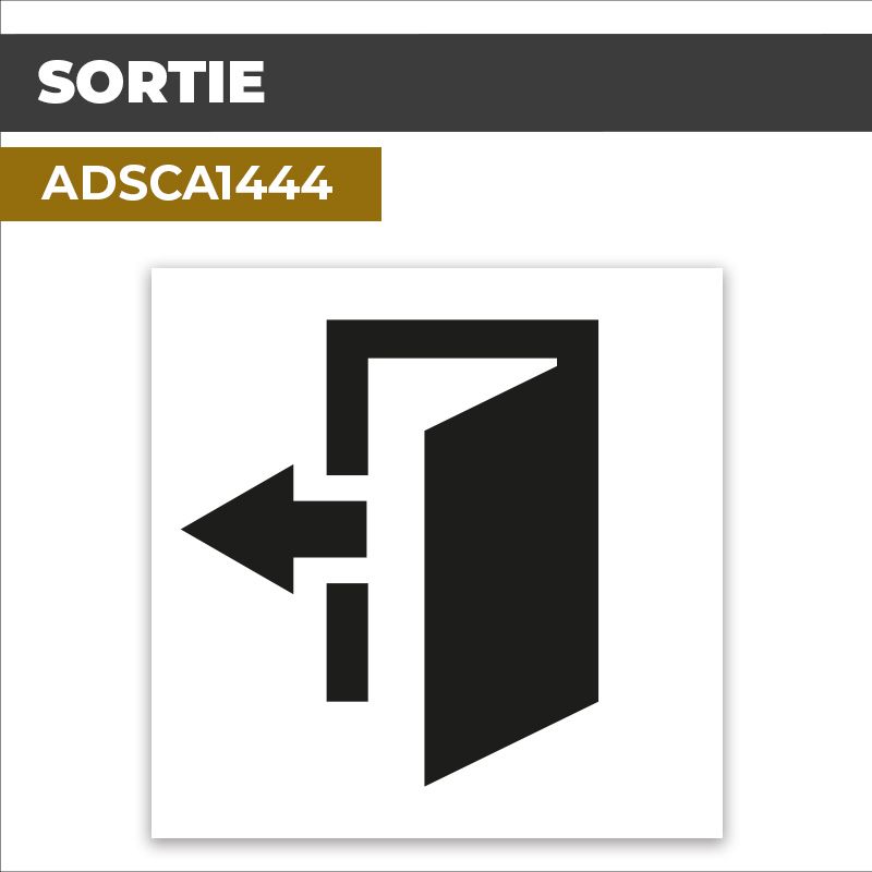 Autocollant | SORTIE | Issue et sorties