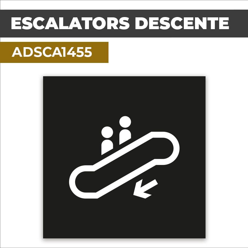 Autocollant | ESCALATORS DESCENTE | Accès aux étages
