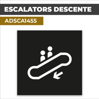 Autocollant | ESCALATORS DESCENTE | Accès aux étages