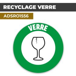 Autocollant RECYCLAGE VERRE | Tri sélectif et recyclage