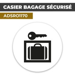 Autocollant CASIER BAGAGE SÉCURISÉ | Sécurité