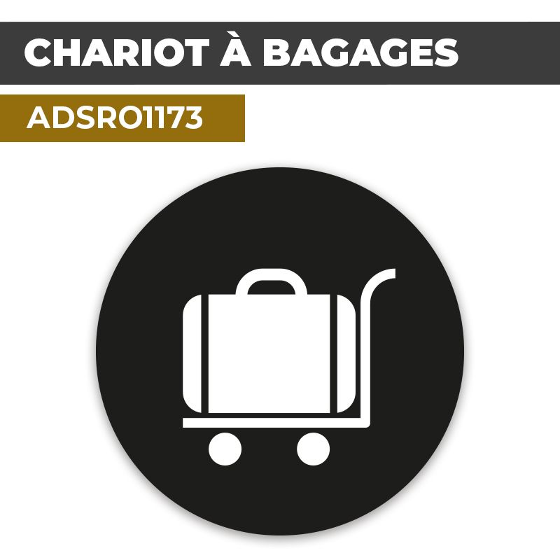 Autocollant CHARIOT À BAGAGES | Transport et tourisme