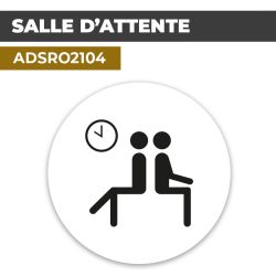 Autocollant SALLE D'ATTENTE | Bureaux et Locaux