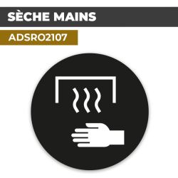 Autocollant SÈCHE MAINS | Hygiène